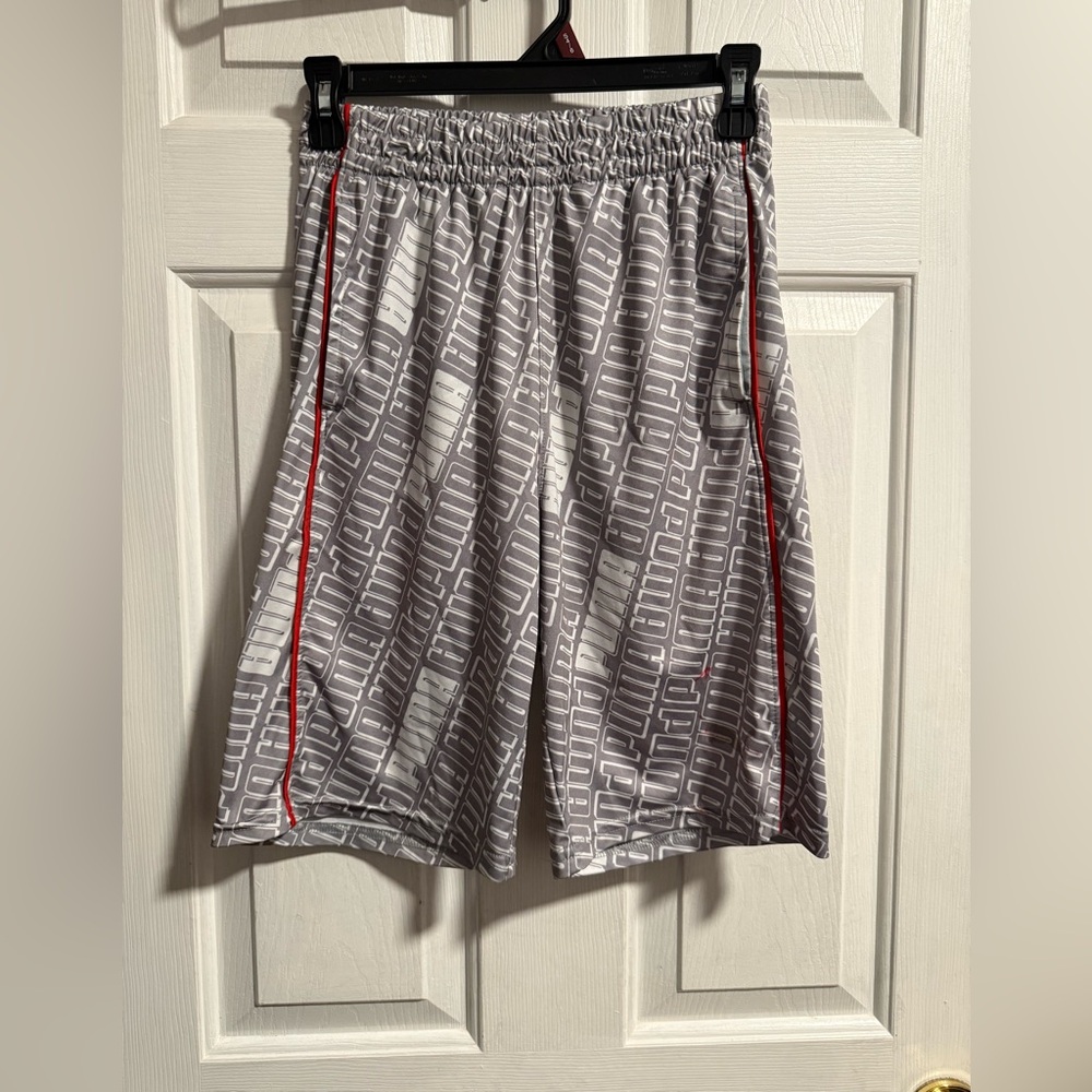 Puma Logo Print Athletic Shorts